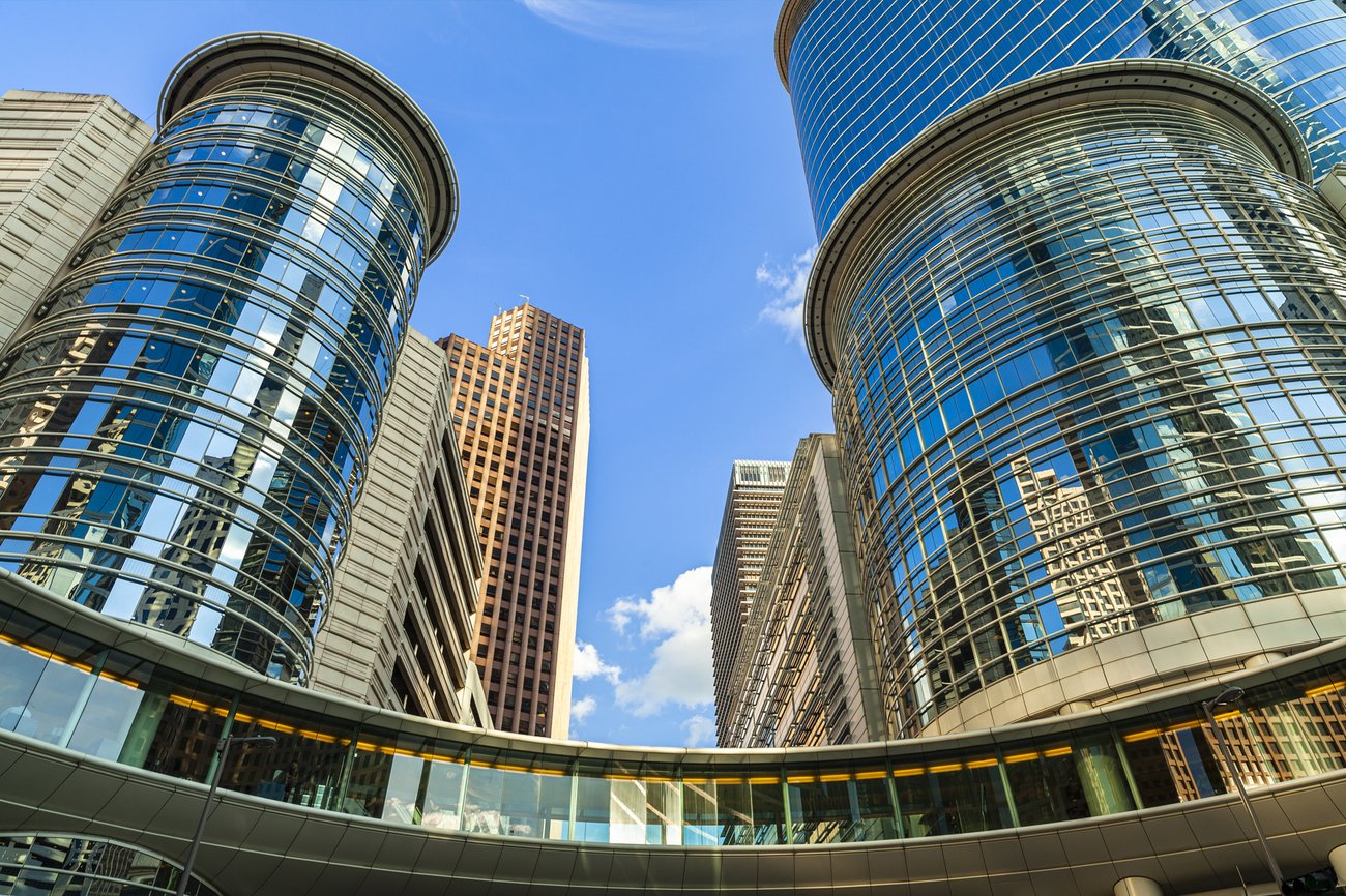 Panoramic view of Houston during a JetBlue Vacations Flight + Hotel Texas all inclusive package