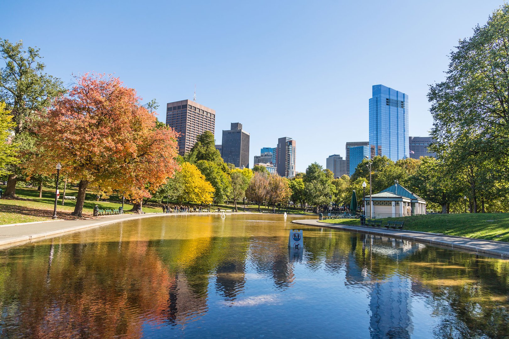 View of fall foliage and Boston Common on a JetBlue Vacations Flight + Hotel all inclusive package