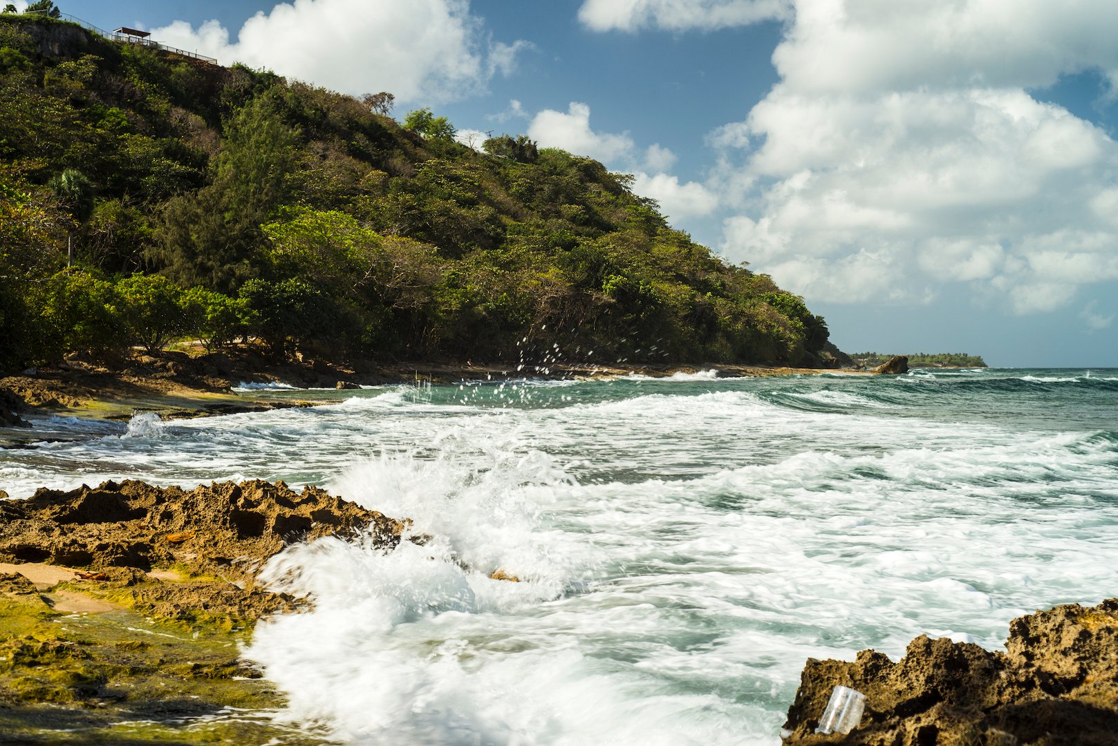 View of beaches and mountains in Aguadilla on a Flight + Hotel JetBlue Vacations all inclusive package
