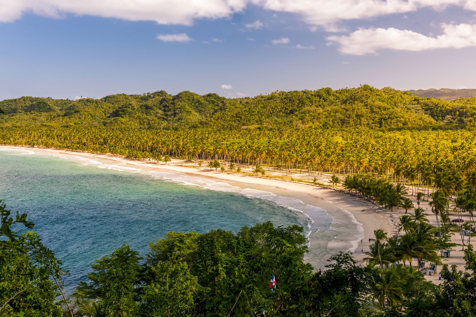 Aerial view of beaches and landscape in Aguadilla, Puerto Rico on a Caribbean Flight + Hotel vacation package