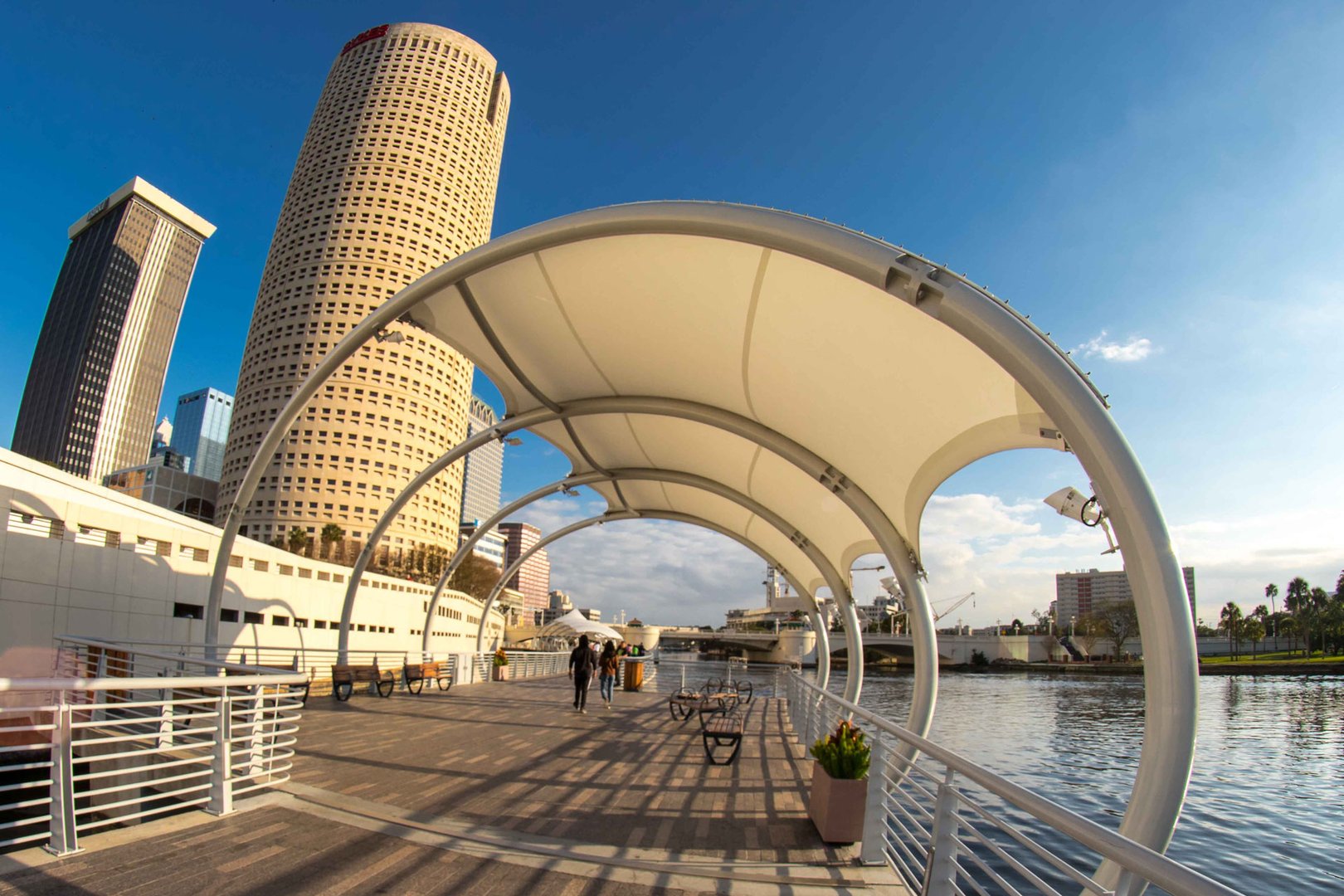 View of Riverwalk in Tampa on a JetBlue Vacations Florida Flight + Hotel all inclusive package