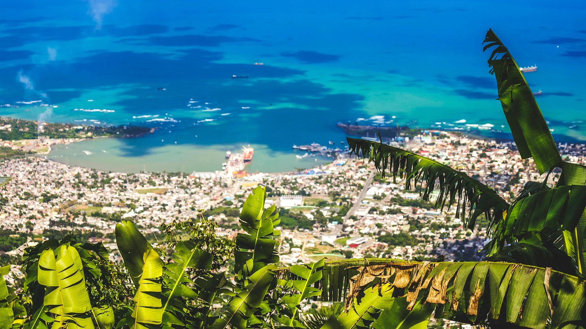 Aerial view of Puerto Plata, Dominican Republic on a JetBlue Vacations Flight + Hotel all inclusive package