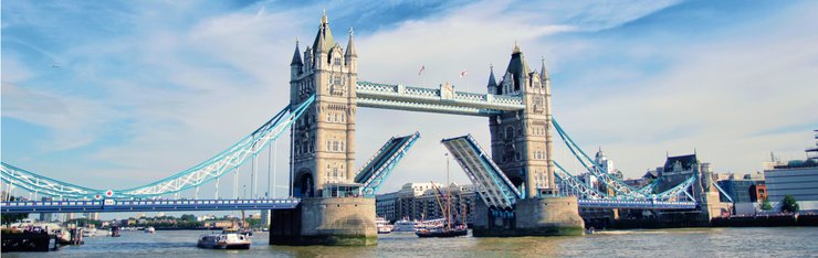 View of Tower Bridge in London on a UK JetBlue Vacations all inclusive package to England